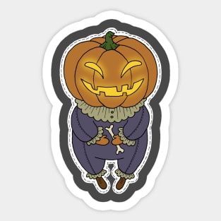 Pumpkinhead boy Sticker